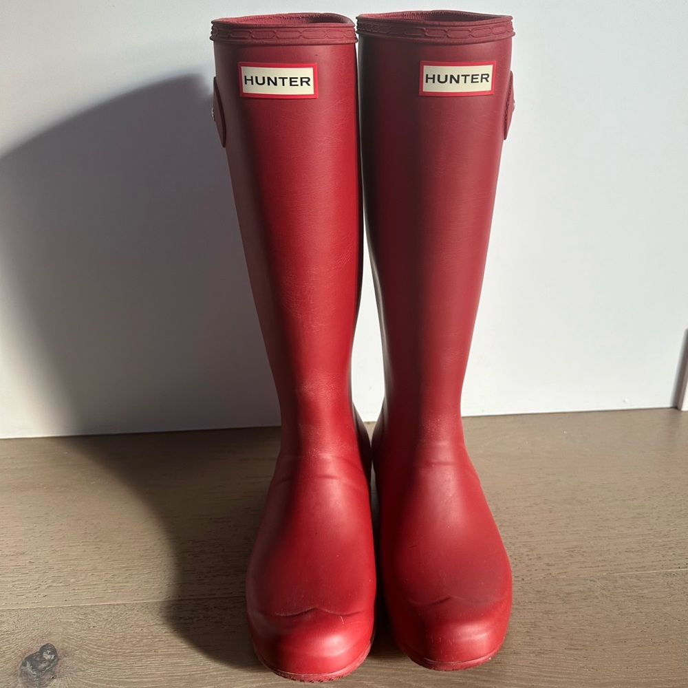 Hunter packable rain boots